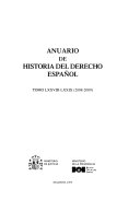 Anuario de historia del derecho español.