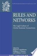 Rules and networks : the legal culture of global business transactions