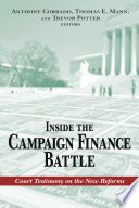 Inside the campaign finance battle : court testimony on the new reforms