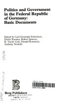 Politics and government in the Federal Republic of Germany : basic documents