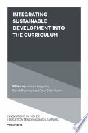 Integrating sustainable development into the curriculum