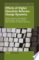 Effects of higher education reforms : change dynamics