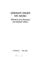 German essays on music