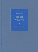 The Cambridge companion to the string quartet