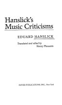 Hanslick's music criticisms