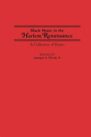 Black music in the Harlem Renaissance : a collection of essays