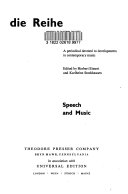 Speech and music