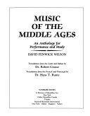 Music of the Middle Ages : an anthology for performance and study