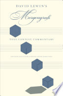 David Lewin's Morgengruss : text, context, commentary