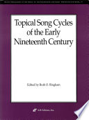 Topical song cycles of the early nineteenth century