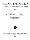Consort songs /