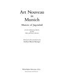 Art nouveau in Munich : masters of the Jugendstil from the Stadtmuseum, Munich, and other public and private collections