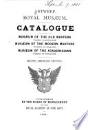 Catalogue : Musaeum of the old masters, Musaeum of the modern masters, Musaeum of the academicians.