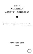 First American Artists' Congress.