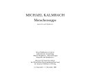 Michael Kalmbach : Menschensuppe : Aquarelle und Skulpturen