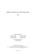 Studies in Venetian art and conservation.