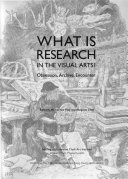 What is research in the visual arts? : obsession, archive, encounter