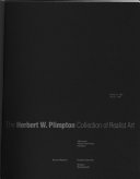 The Herbert W. Plimpton collection of realist art : 18th annual Patrons and Friends exhibition : March 24, 1995-July 31, 1995.