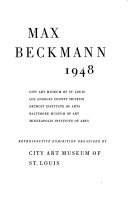 Max Beckmann, 1948.