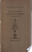 A catalogue of Italian renaissance woodcuts,