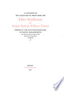 A catalogue of the collection of prints from the Liber studiorum of Joseph Mallord William Turner,
