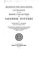 Catalogue of the Morse collection of Japanese pottery,