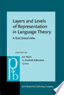 Layers and levels of representation in language theory : a functional view