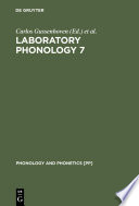 Laboratory phonology 7