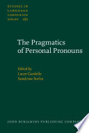 The pragmatics of personal pronouns