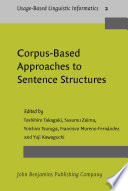 Corpus-based approaches to sentence structures