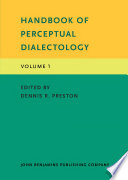 Handbook of perceptual dialectology. Volume 1