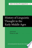 History of ; inguistic thought in the early middle ages