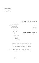 Performativity and performance