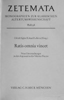 Ratis omnia vincet : neue Untersuchungen zu den Argonautica des Valerius Flaccus