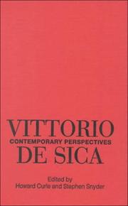 Vittorio De Sica : contemporary perspectives