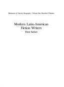 Modern Latin-American fiction writers. First series