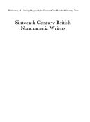 Sixteenth-century British nondramatic writers. Fourth series