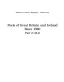 Poets of Great Britain and Ireland since 1960