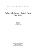 Eighteenth-century British poets, first series