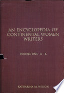 An Encyclopedia of continental women writers