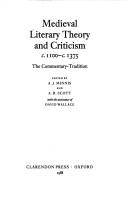Medieval literary theory and criticism, c. 1100-c. 1375 : the commentary-tradition