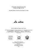La silva : I Encuentro Internacional sobre Poesía del Siglo de Oro, Sevilla-Córdoba, 26-29 de noviembre de 1990