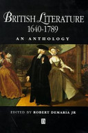 British literature, 1640-1789 : an anthology