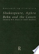 Shakespeare, Aphra Behn, and the canon