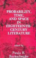 Probability, time, and space in eighteenth-century literature