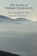 The poems of William Wordsworth : collected reading texts from the Cornell Wordsworth. Volume 2