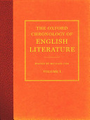 The Oxford chronology of English literature