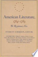 American literature, 1764-1789 : the Revolutionary years