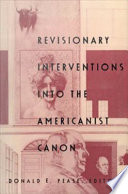 Revisionary interventions into the Americanist canon