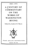 A Century of commentary on the works of Washington Irving, 1860-1974